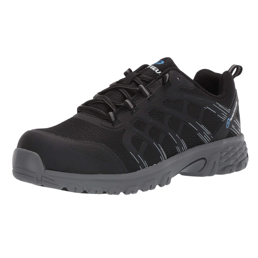 Nautilus Men's Stratus Safety Work Shoes Comp Toe Slip Resist Electric Hazard 8M